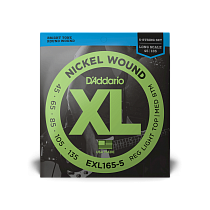 струны для бас-гитары D'Addario EXL165-5 - 0