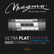 Струны с плоской обмоткой для 5-струнной бас-гитары Low B 40-125 Magma Strings BE155SUF