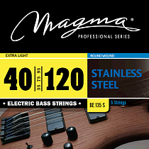 Струны для 5-струнной бас-гитары Low B 40-120 Magma Strings BE135S