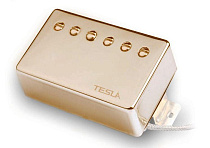 Звукосниматель, хамбакер, золотая крышка Tesla PLASMA-2/GD/NE