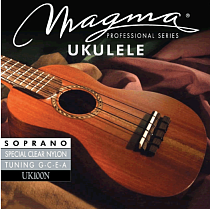 Струны для укулеле сопрано гавайский строй 1-A / 2-E / 3-C / 4-G Magma Strings UK100N