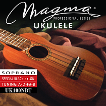 Струны для укулеле сопрано традиционный строй 1-B / 2-F / 3-D / 4-A Magma Strings UK100NBT
