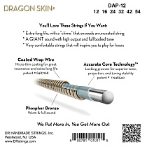 струны для акустической гитары DR DAP-12 - 3