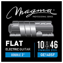 Струны с плоской обмоткой для электрогитары (две 3-х струны) 10-46 Magma Strings GE140SF
